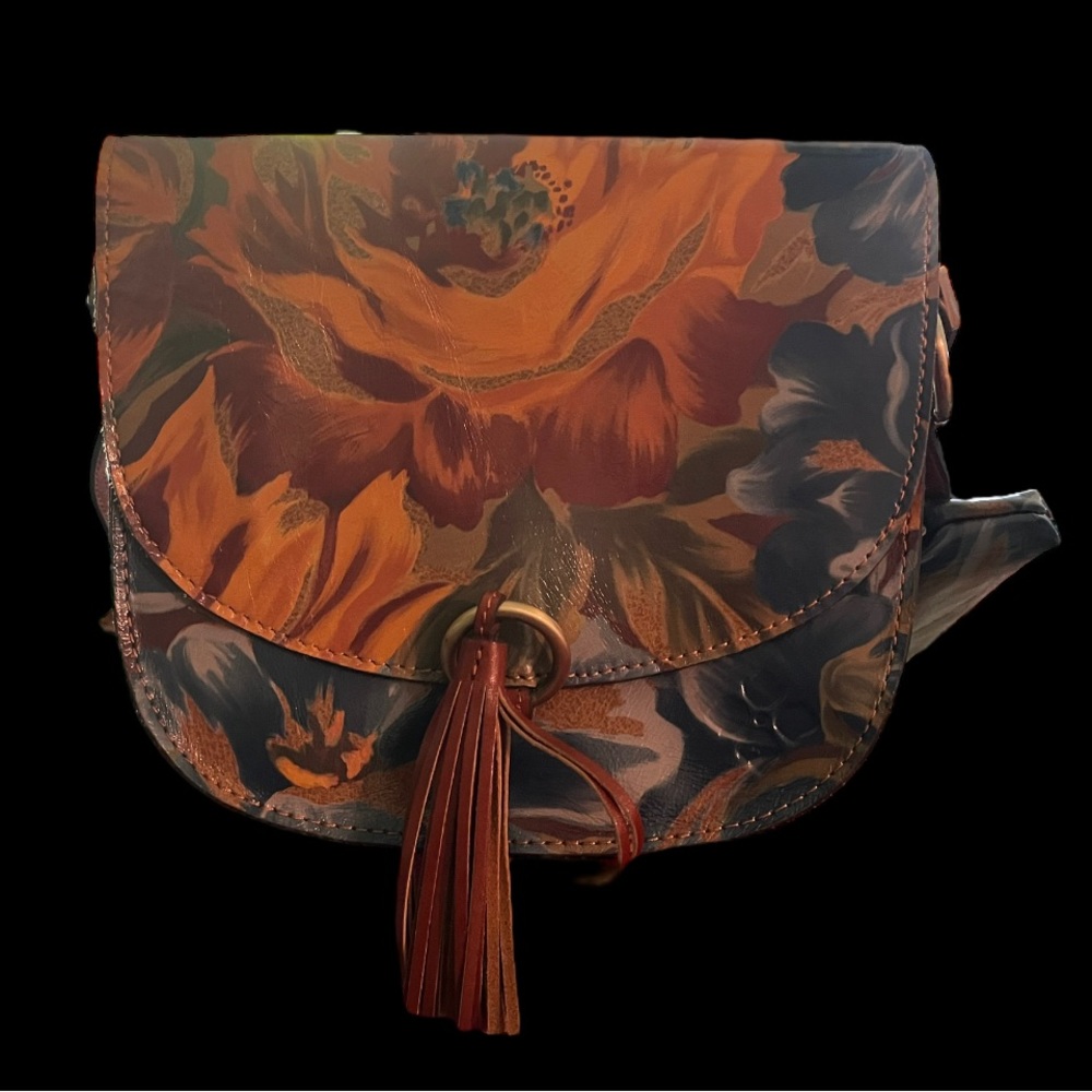 Patricia Nash Marigold Harvest Print Crossbody Bag W/ Matching Change Purse